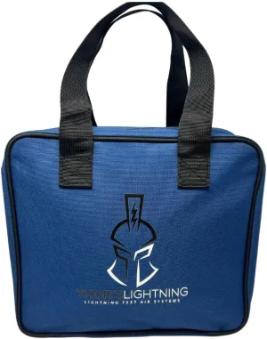 Thor's Lightning Air Systems Storage Bag - Designed for Multi-Use, Portable Storage Bag for Air Compressor, Air Pump for Car Tires, Travel Bag, with Heavy Duty Molle Straps - Blue