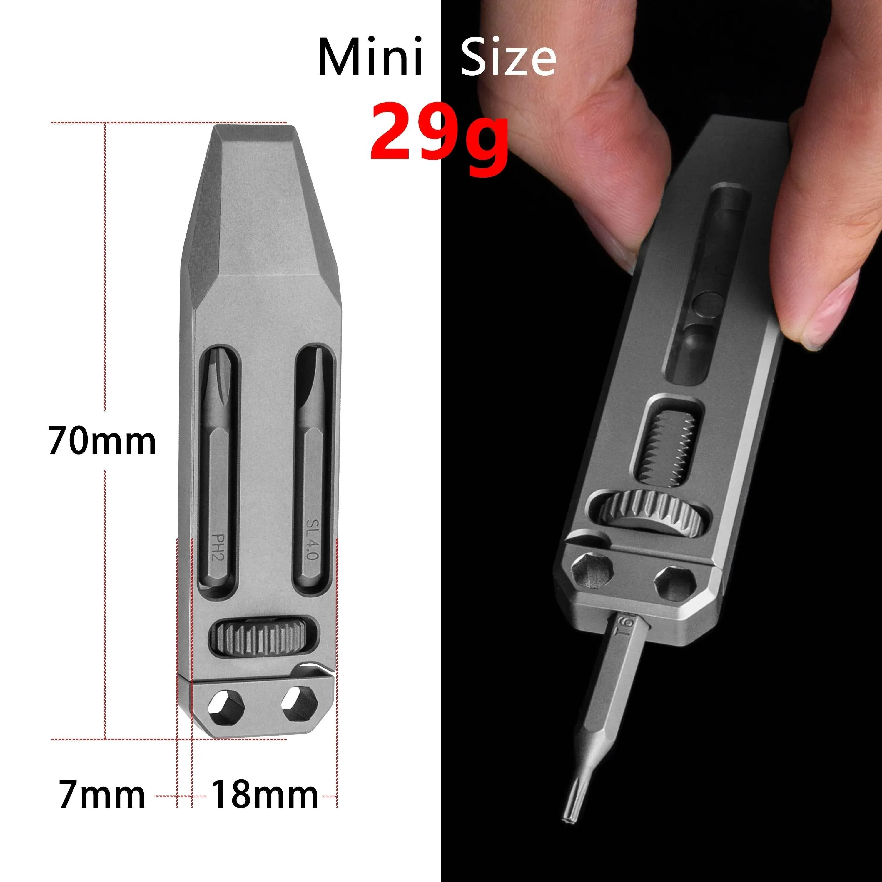 Titanium Alloy Telescopic Tool - Multifunctional EDC Camping Gear