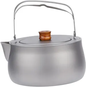 Titanium Water Kettle Multipurpose Tea Pot for Outdoor Backpacking Fishing
