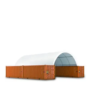 TMG Industrial 20' x 40' PVC Fabric Container Shelter, Fire Retardant, Water Resistant, UV Protected, TMG-ST2041CV(Previously ST2040C)