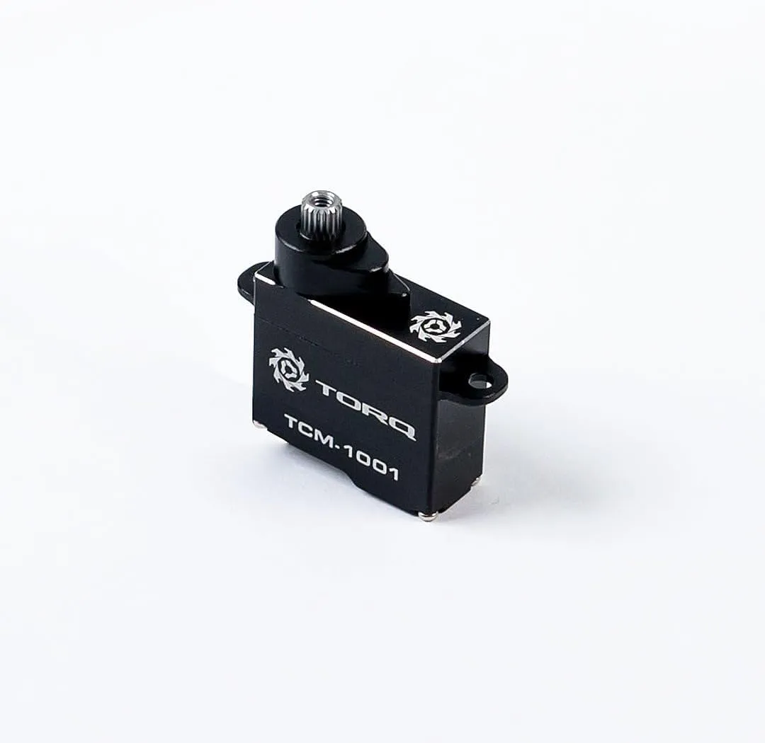 TORQ TCM-1001 Coreless Titanium Gear 7g Micro Digital Precision Servo Design for Mini Z 1/27, 1/28 RC Cars, Compatible with Losi RC Car Micro-B 2WD Brushed Mini RC Buggy 1/24 Scale