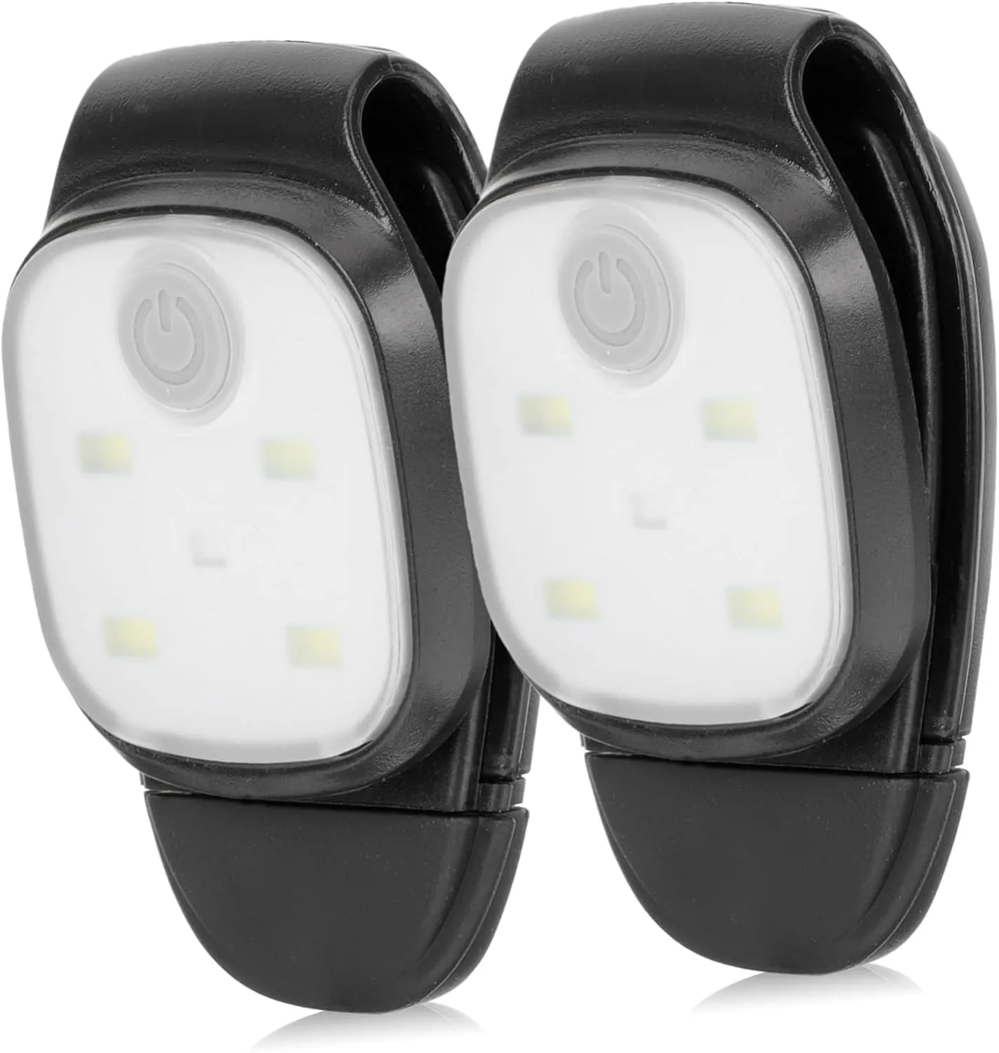 TOYANDONA Rechargeable Running Lights for Night 2 Pack Clip on Lights Waterproof Outdoor Gear for Runners Camping Hiking