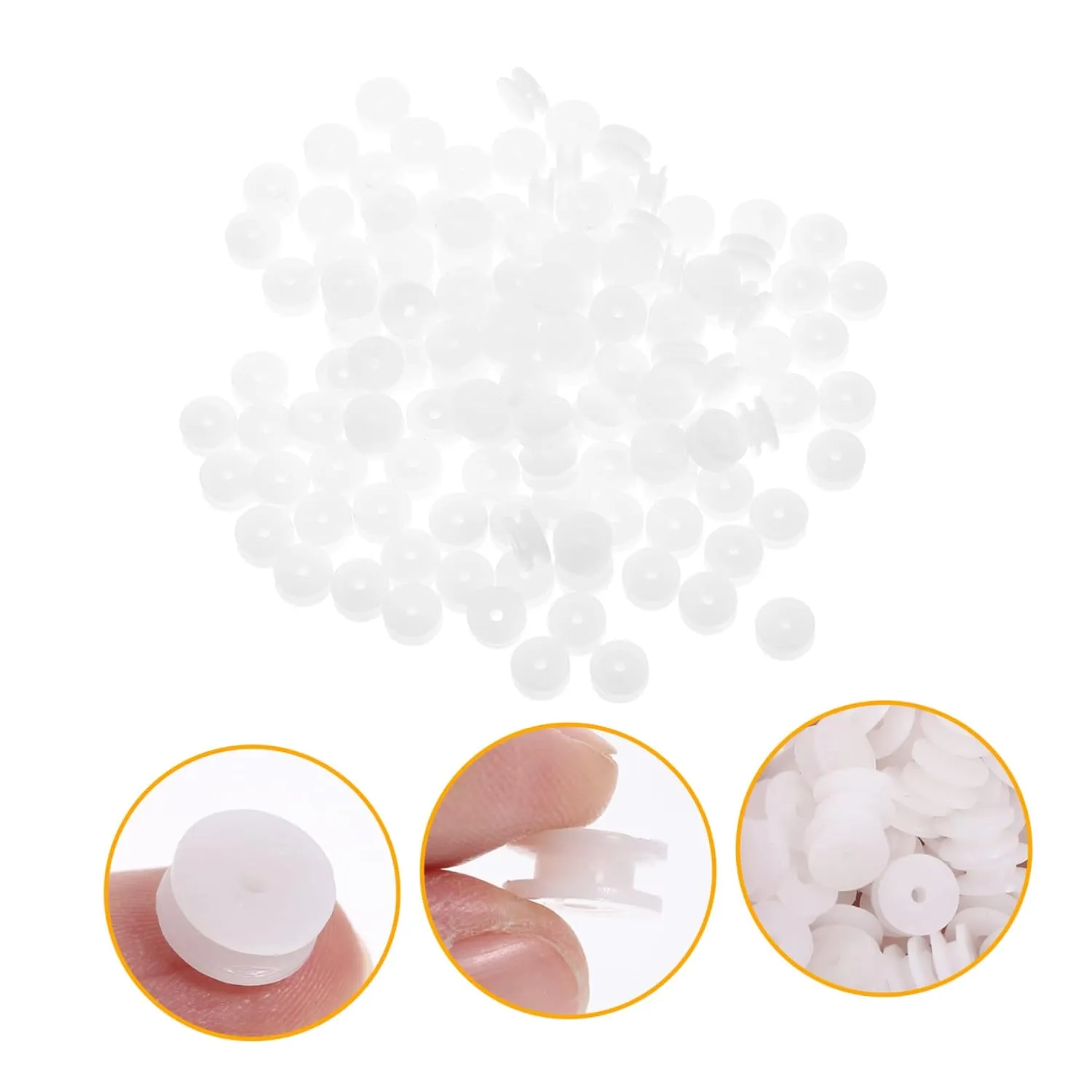 Toyvian 400pcs Mini Plastic Belt Pulley Wheels Hole for Models Toys Cars Planes Smooth Running Low Resistance Material