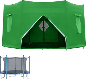 Trampoline Tent Cover: Waterproof Outdoor Trampoline Canopy, UV Resistant Shade | 12 Feet Cover, Fits 6 Consecutive Poles, Set Up