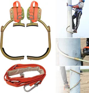 Tree Climbing Gear, Non-Slip Climbing Tree Spikes with Seat Belt, Stainless Steel Climbing Trees Tool for Electric Worker, Hunting Observation, Simple to Use,set-300model