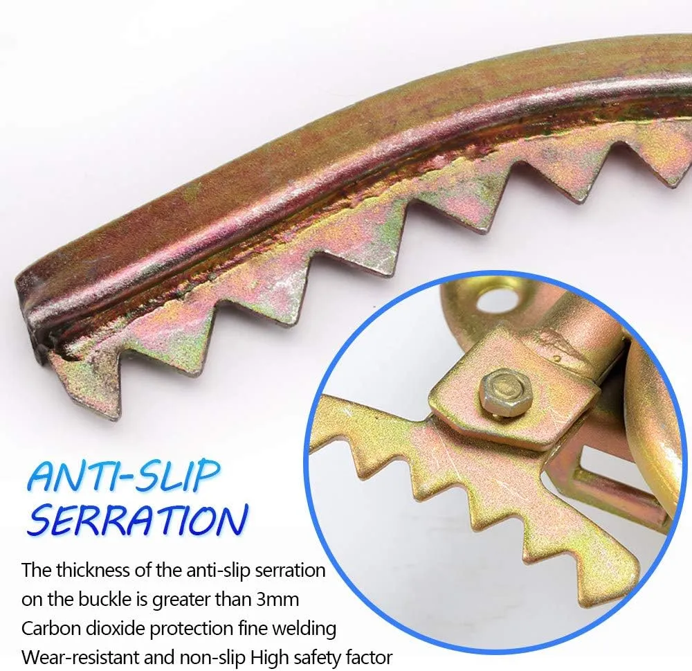 Tree Climbing Gear, Tree Climbing Tool, Adjustable Tree Climbing Spikes for Climbing Hunting Observation Picking Fruit,400model