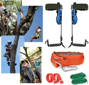 Tree Climbing Spikes, Stainless Steel Non-Slip Multifunction Pole Climbing Spikes Hook, Climbing Trees Tool for Hunting Observation Picking Fruit Advantage,1Claws-Set
