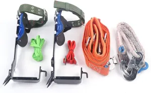 Tree Pole Climbing Spike Set, Portable Safety Belt Straps Outdoor Fruit Pick Climbing Spike Set, Adjustable Tree Climbing Tool for Picking Fruit Hunting Observation Tree Work