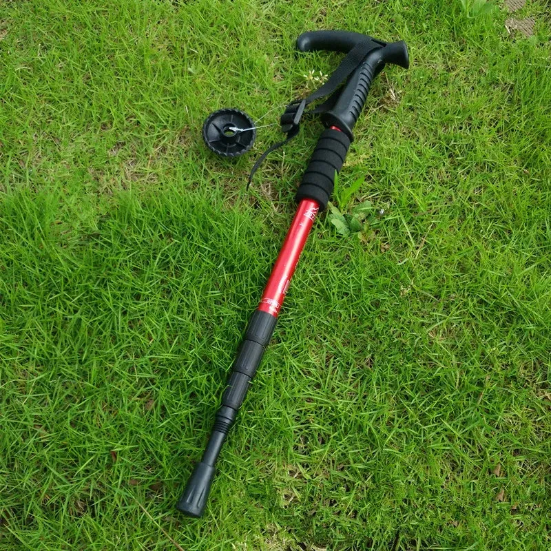 Trekking Poles Foldable Hiking Camping Sticks Collapsible Hiking Poles Trekking Walking Sticks Pole Climbing Canes Crutches