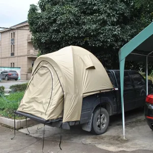 Truck Bed Tent with Double Roof and Storage Bag, 4000mm PU Waterproof Van Tent and Windproof for 3-4 Persons - Portable Double Layer Tent for Camping and Camping