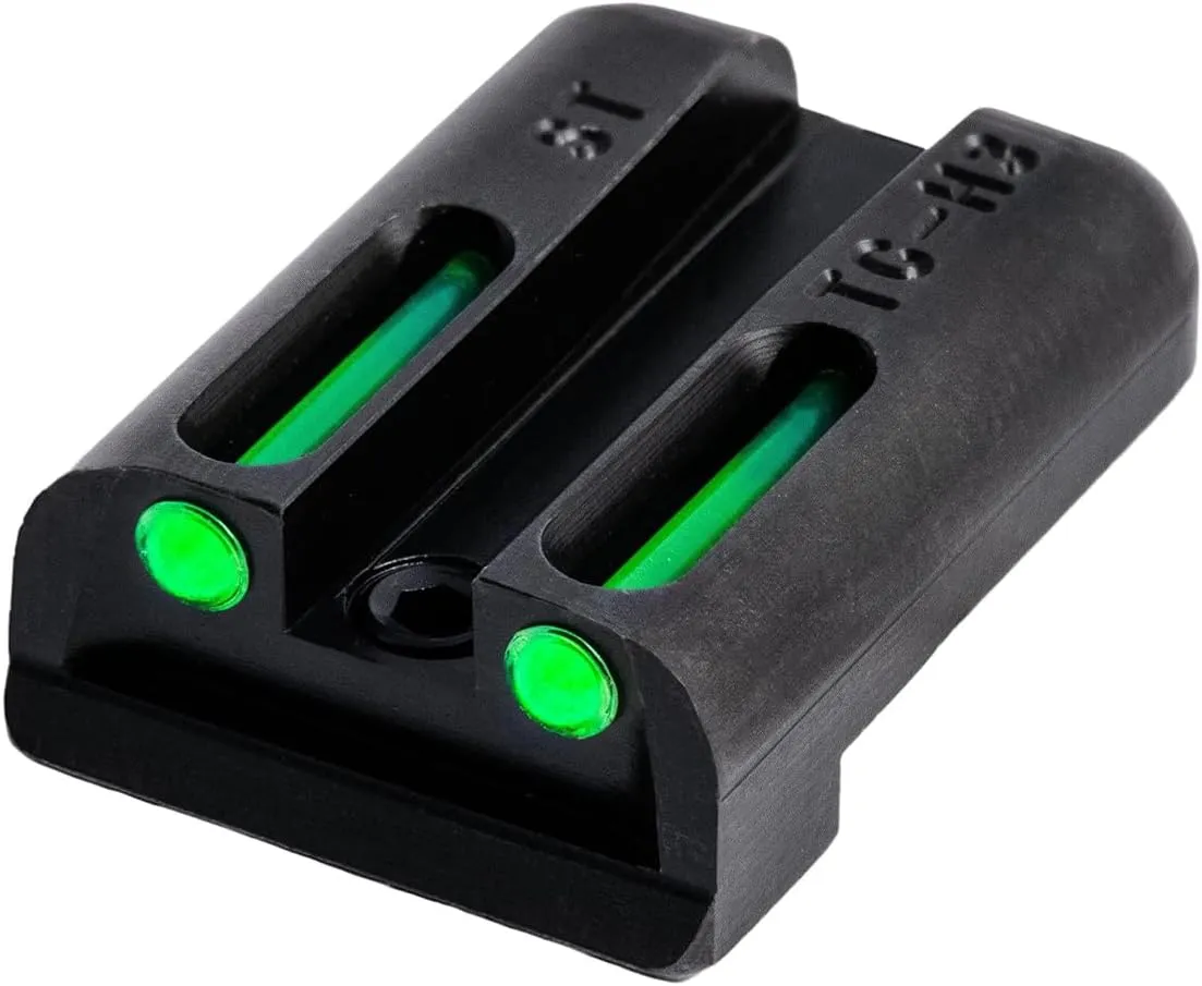 Truglo TFO Tritium & Fiber-Optic Handgun Sight, Durable Compact High-Visible Front & Rear Night Sight Set, Compatible with Sig Sauer Handguns