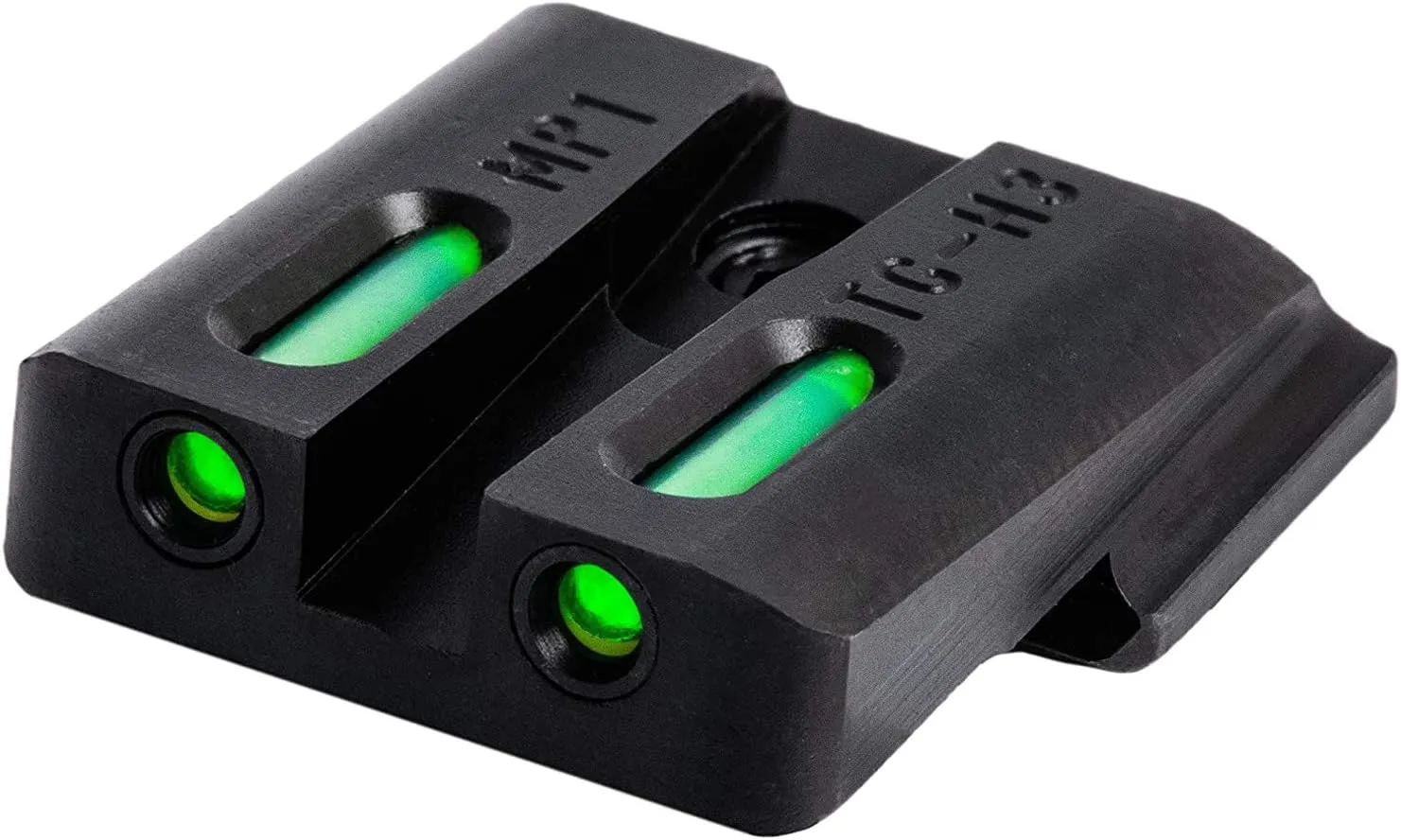 TRUGLO TFX Handgun Sight | Durable Shock-Resistant Compact Brightly Glowing Tritium & Fiber-Optic Xtreme Day/Night Sight for Handguns