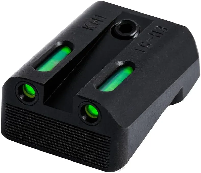 TRUGLO TFX Handgun Sight | Durable Shock-Resistant Compact Brightly Glowing Tritium & Fiber-Optic Xtreme Day/Night Sight for Handguns