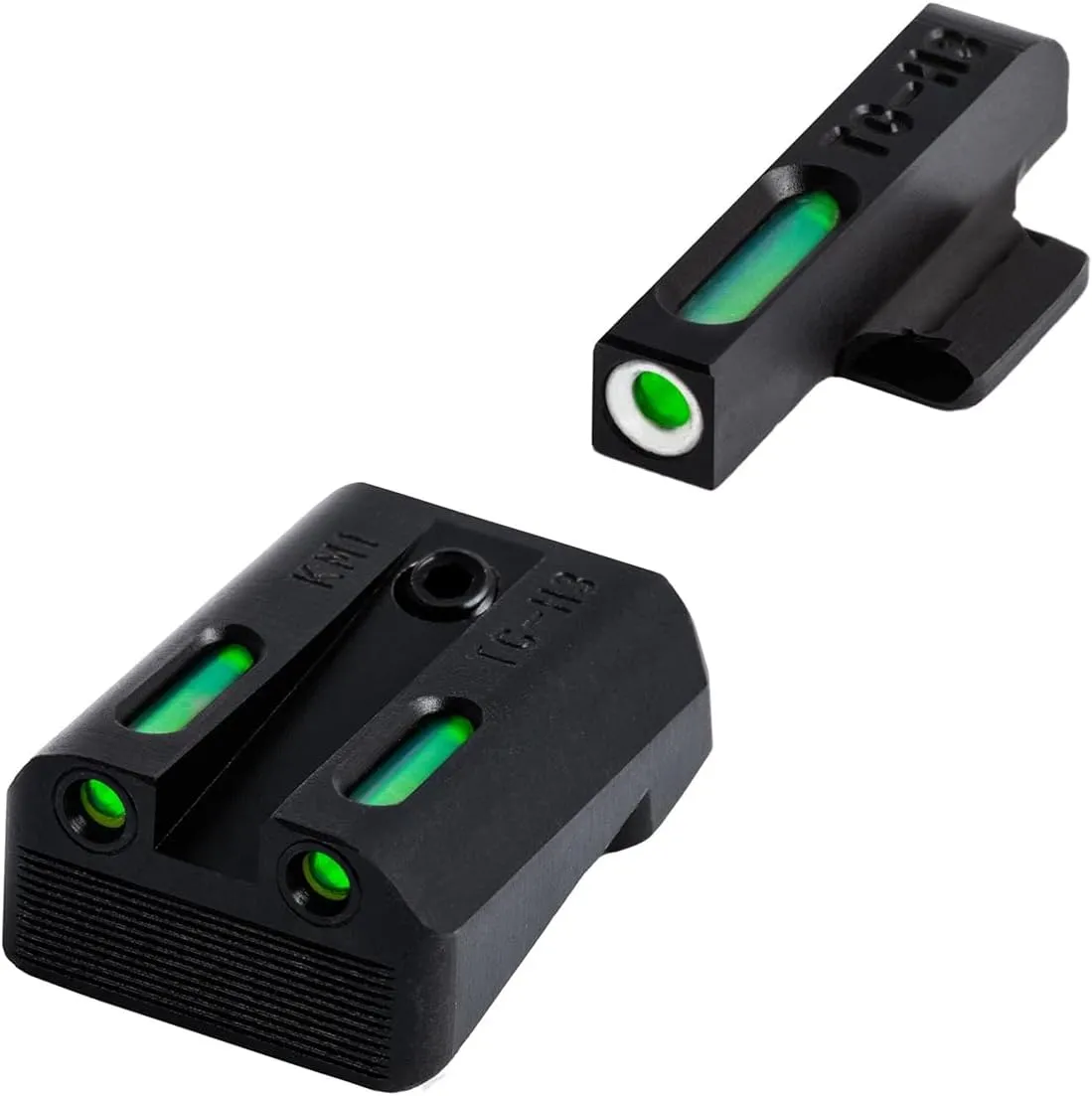 TRUGLO TFX Handgun Sight | Durable Shock-Resistant Compact Brightly Glowing Tritium & Fiber-Optic Xtreme Day/Night Sight for Handguns