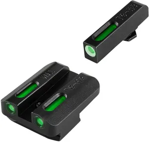 TRUGLO TFX Handgun Sight | Durable Shock-Resistant Compact Brightly Glowing Tritium & Fiber-Optic Xtreme Day/Night Sight for Handguns