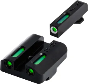 TRUGLO TFX Handgun Sight | Durable Shock-Resistant Compact Brightly Glowing Tritium & Fiber-Optic Xtreme Day/Night Sight for Handguns