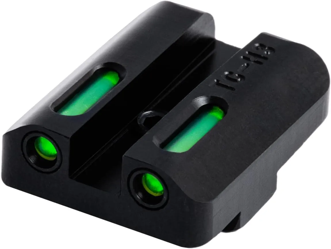 TRUGLO TFX Handgun Sight | Durable Shock-Resistant Compact Brightly Glowing Tritium & Fiber-Optic Xtreme Day/Night Sight for Handguns