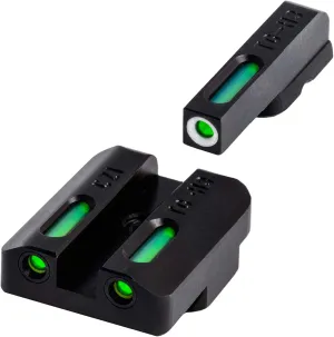 TRUGLO TFX Handgun Sight | Durable Shock-Resistant Compact Brightly Glowing Tritium & Fiber-Optic Xtreme Day/Night Sight for Handguns