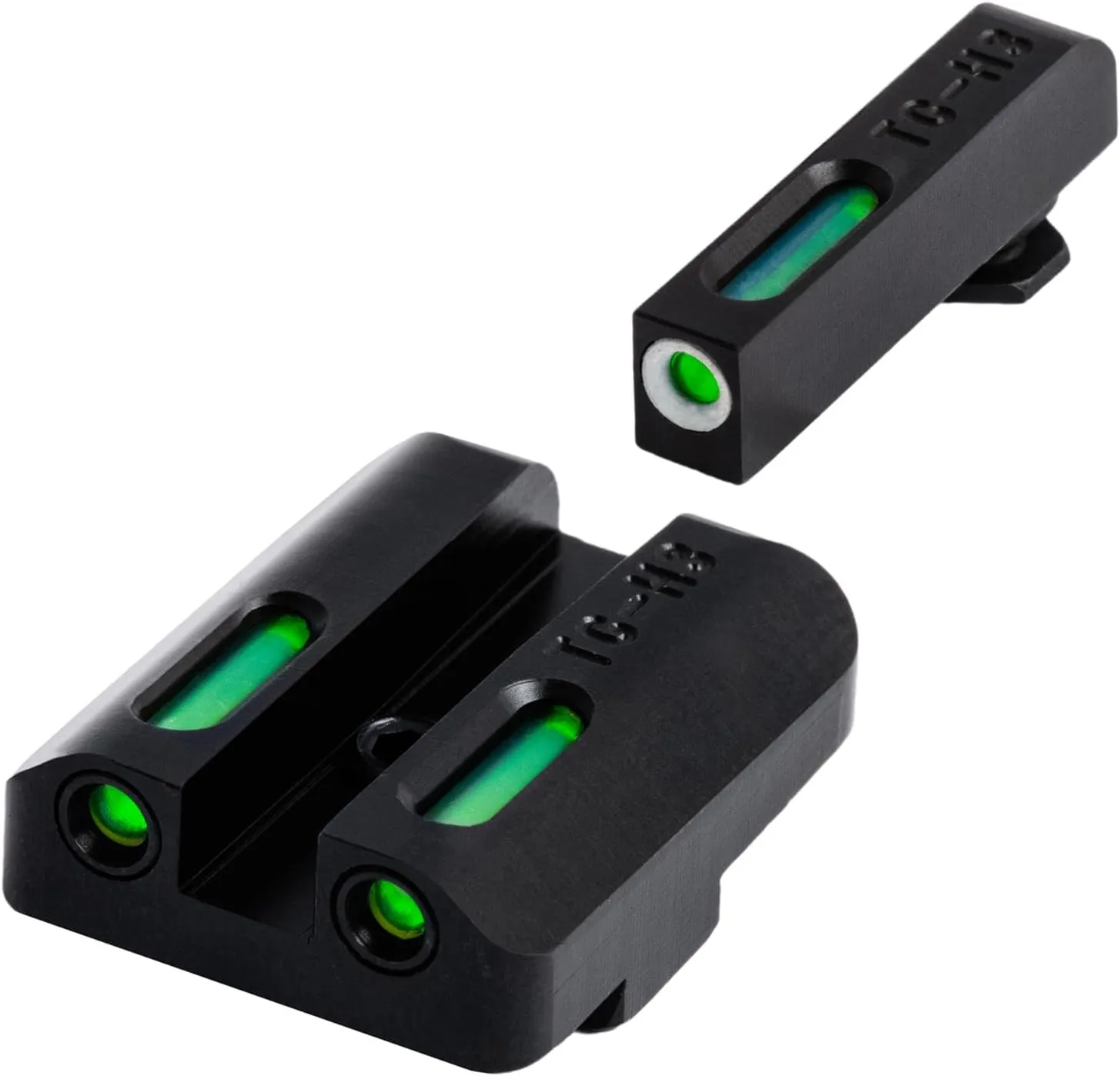 TRUGLO TFX Handgun Sight | Durable Shock-Resistant Compact Brightly Glowing Tritium & Fiber-Optic Xtreme Day/Night Sight for Handguns