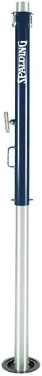 Two-Court TELESCOPING Multi-Sport Aluminum System, Black