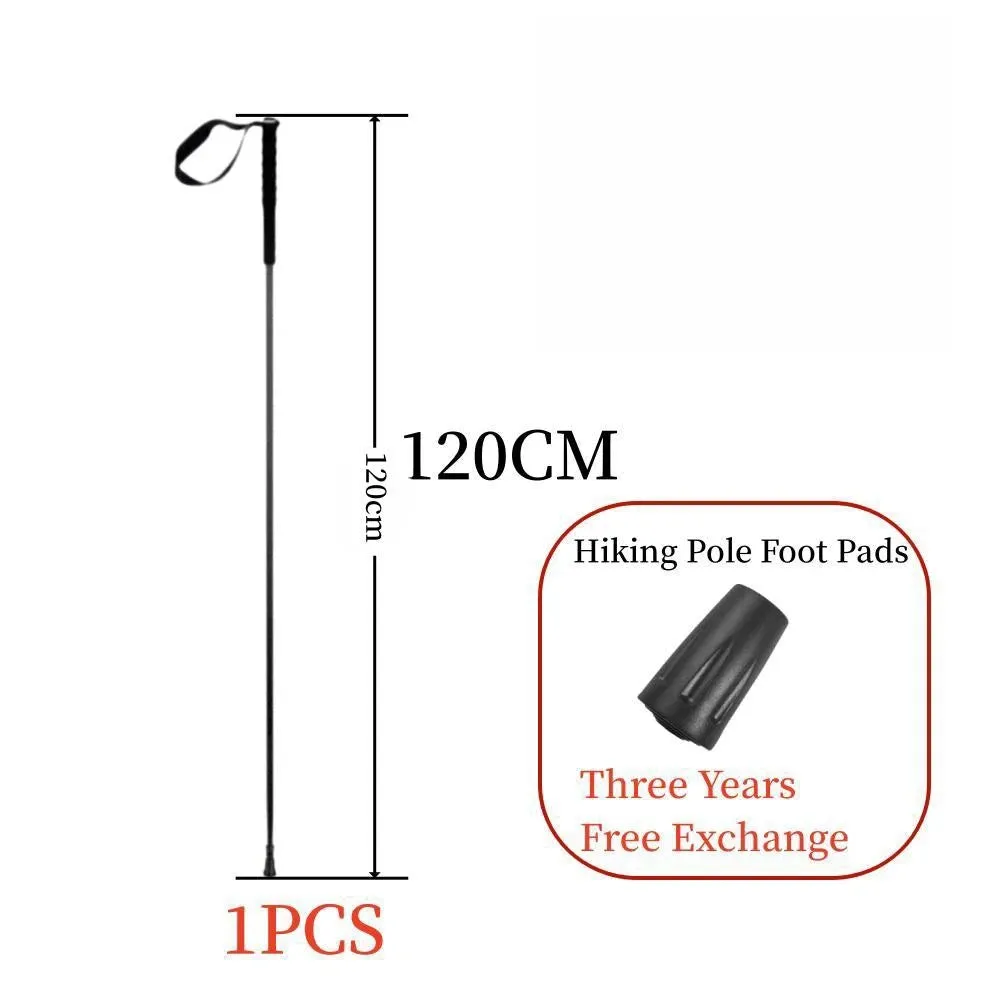 Ultra-Light 115g Carbon Folding Trekking Pole: Collapsible Hiking Stick for Mountain Climbing