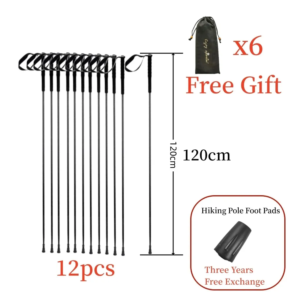 Ultra-Light 115g Carbon Folding Trekking Pole: Collapsible Hiking Stick for Mountain Climbing