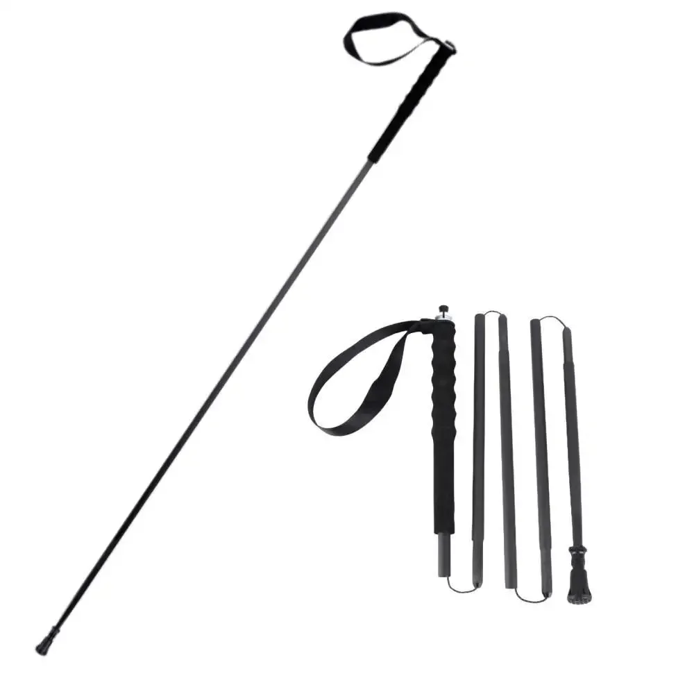 Ultra-Light 115g Carbon Folding Trekking Pole: Collapsible Hiking Stick for Mountain Climbing