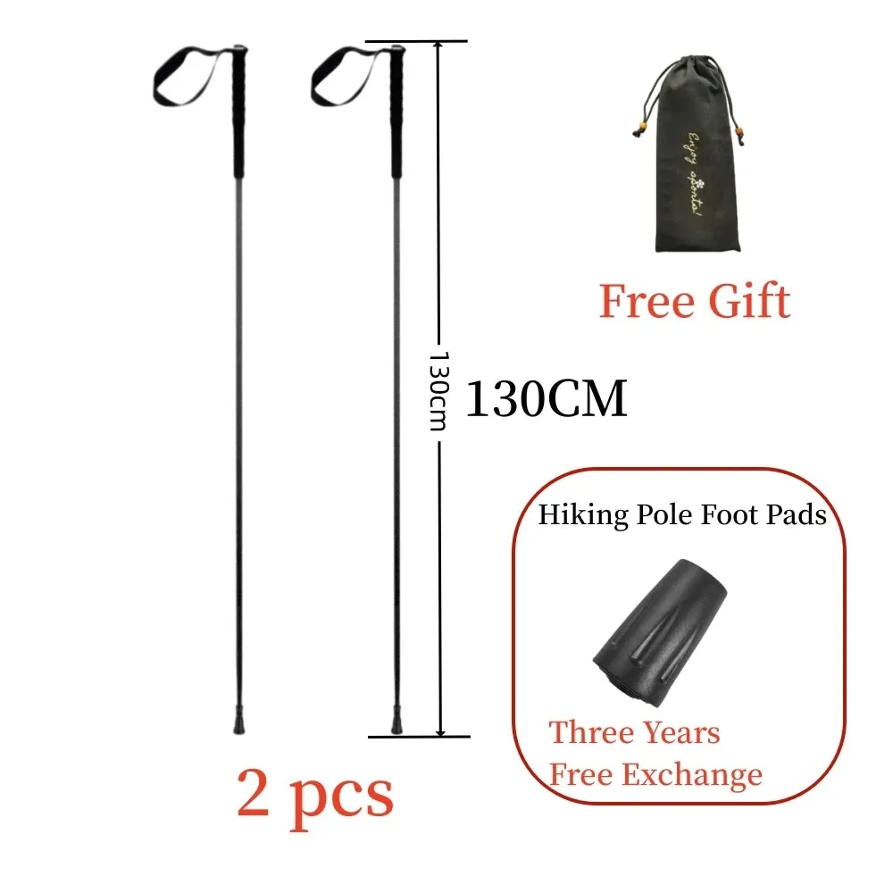 Ultra-Light 115g Carbon Folding Trekking Pole: Collapsible Hiking Stick for Mountain Climbing