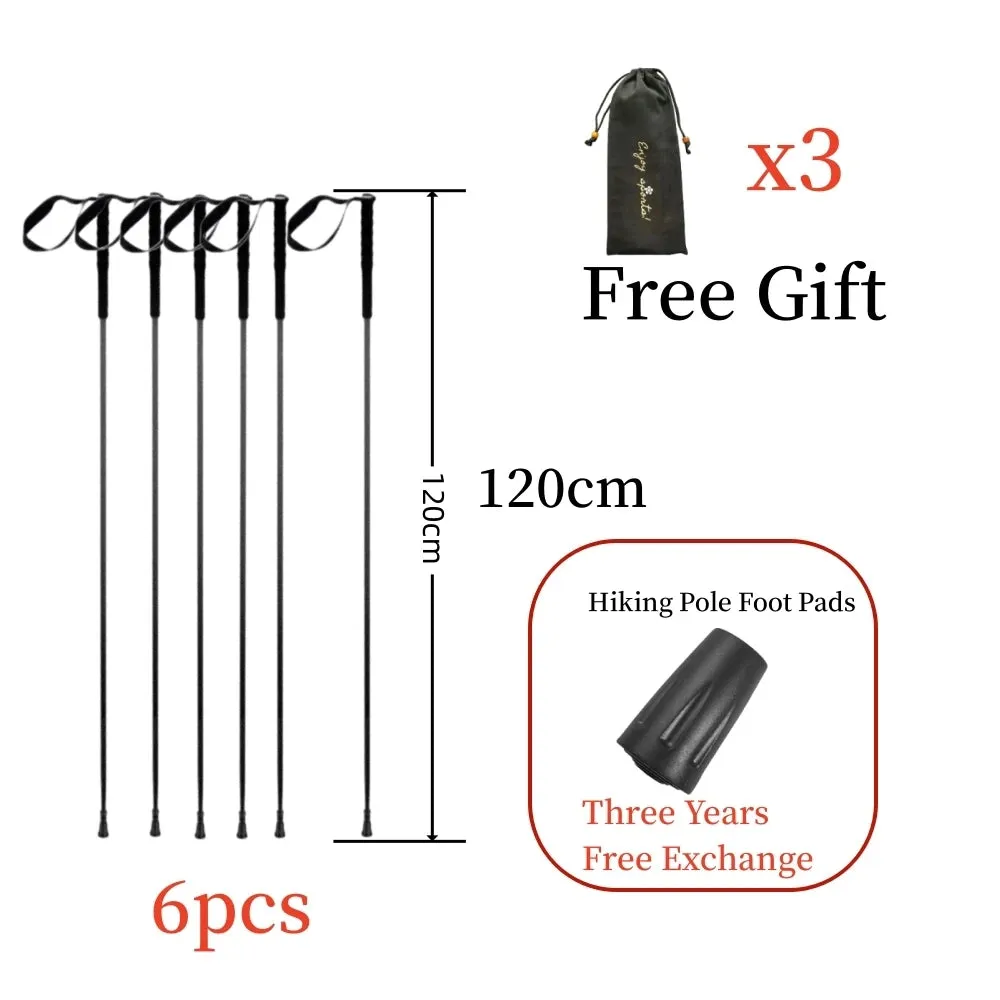 Ultra-Light 115g Carbon Folding Trekking Pole: Collapsible Hiking Stick for Mountain Climbing