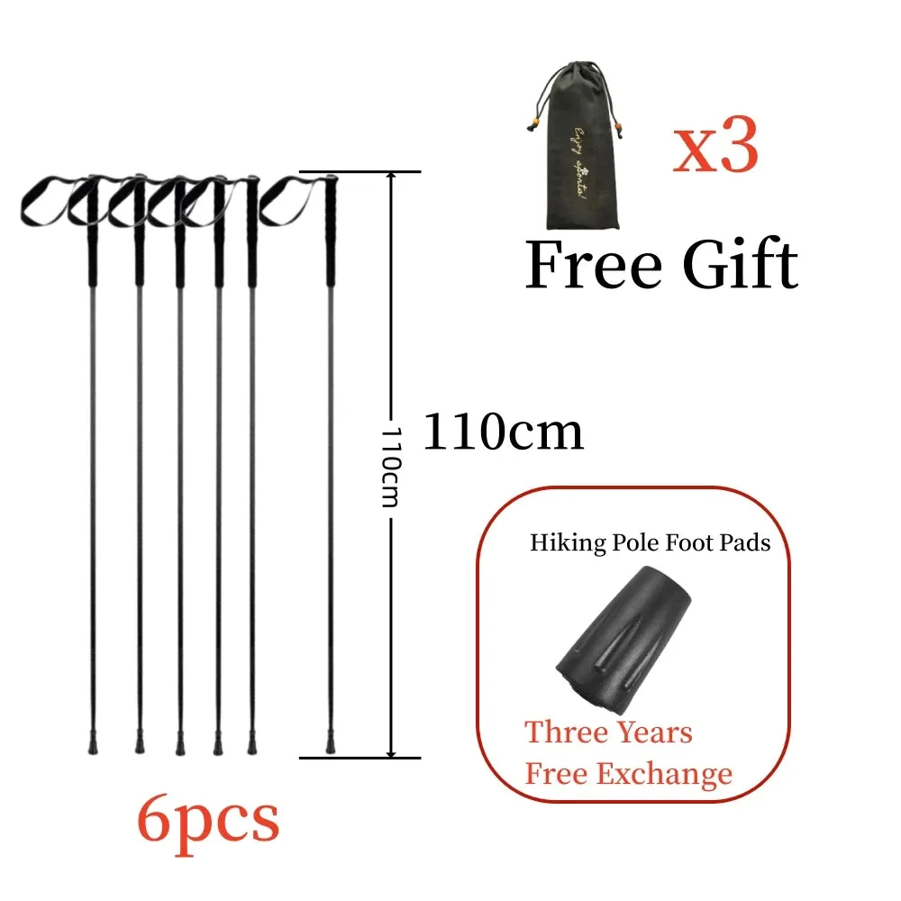 Ultra-Light 115g Carbon Folding Trekking Pole: Collapsible Hiking Stick for Mountain Climbing