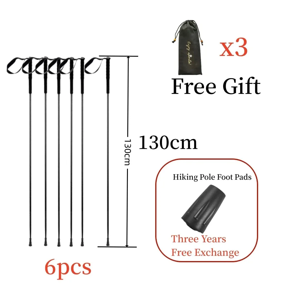 Ultra-Light 115g Carbon Folding Trekking Pole: Collapsible Hiking Stick for Mountain Climbing