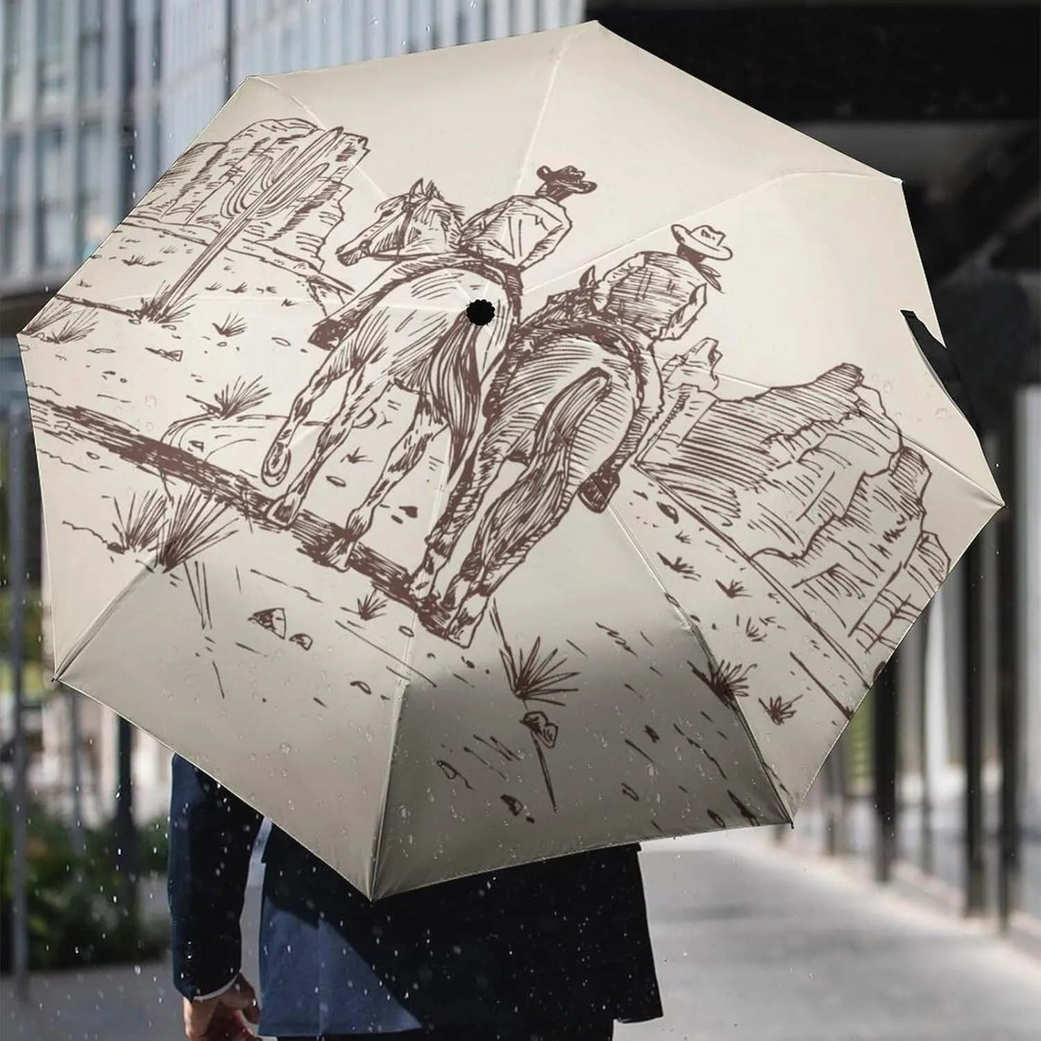 Unisex Womens Mens Compact Travel Auto Open Close Foldable Umbrella, Windproof, Sun and Rain Proof Water Resistant Canopy