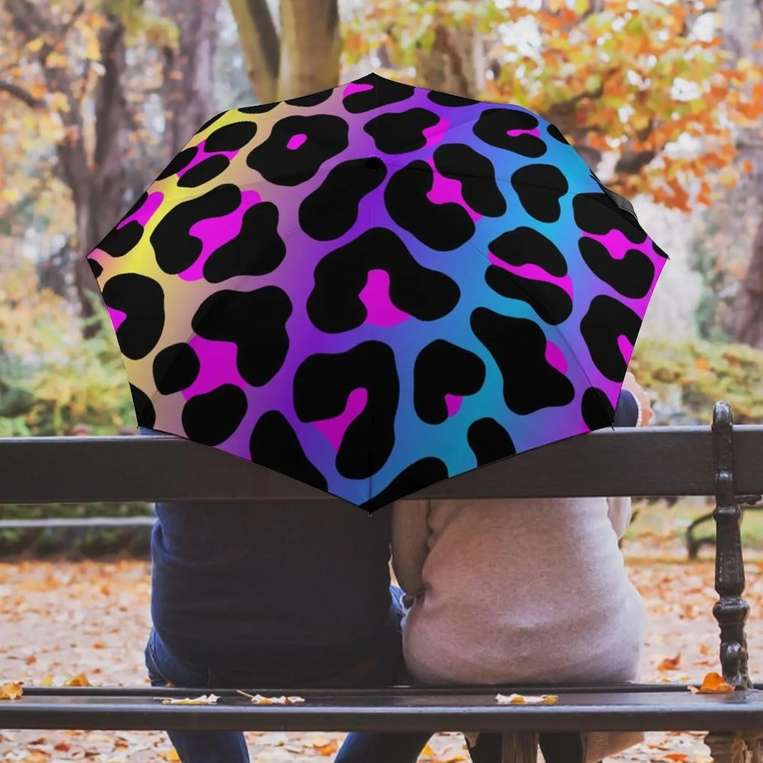 Unisex Womens Mens Compact Travel Auto Open Close Foldable Umbrella, Windproof, Sun and Rain Proof Water Resistant Canopy