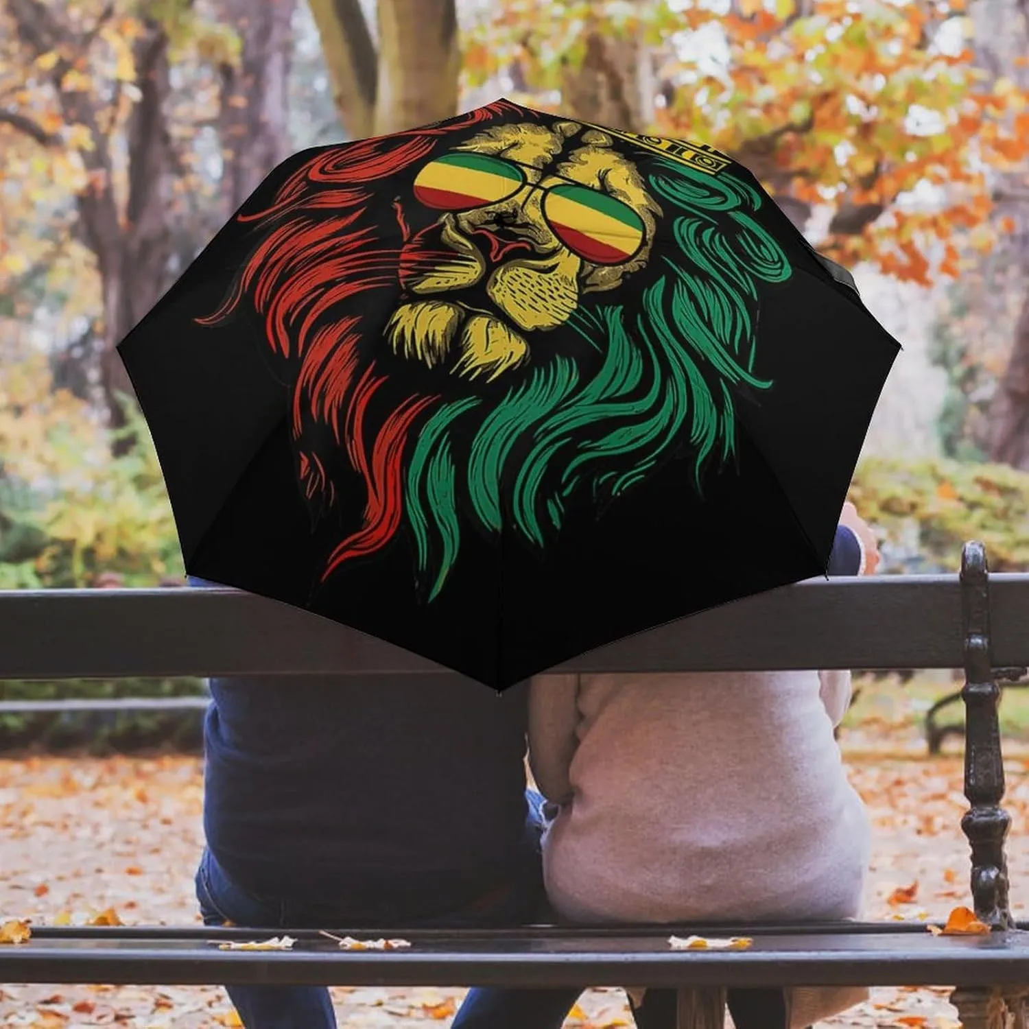 Unisex Womens Mens Compact Travel Auto Open Close Foldable Umbrella, Windproof, Sun and Rain Proof Water Resistant Canopy