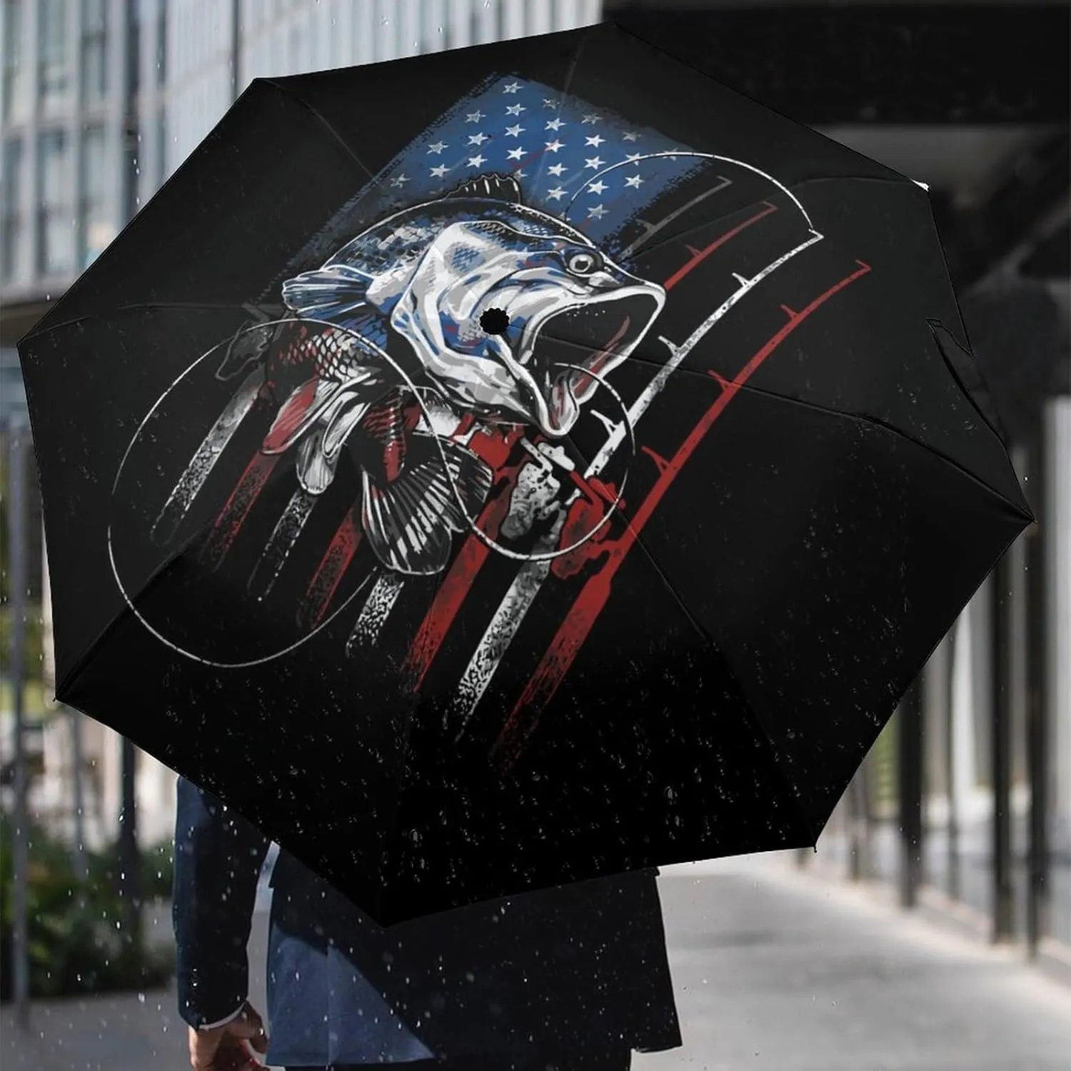 Unisex Womens Mens Compact Travel Auto Open Close Foldable Umbrella, Windproof, Sun and Rain Proof Water Resistant Canopy