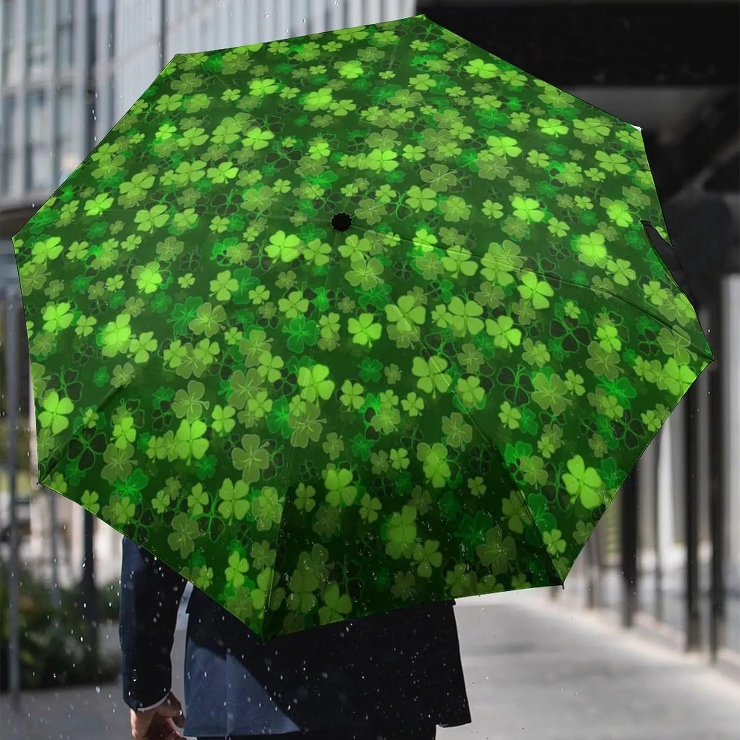 Unisex Womens Mens Compact Travel Auto Open Close Foldable Umbrella, Windproof, Sun and Rain Proof Water Resistant Canopy