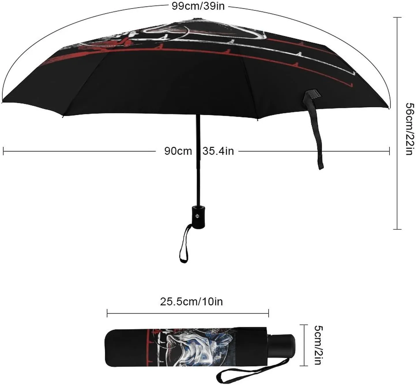 Unisex Womens Mens Compact Travel Auto Open Close Foldable Umbrella, Windproof, Sun and Rain Proof Water Resistant Canopy