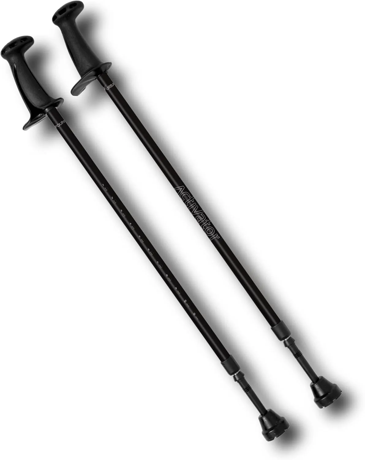 Urban Poling ACTIVATOR® Walking Poles – 1 Pair – Ergonomic CoreGrip™, Adjustable, Collapsible, and Lightweight for Balance, Rehab, Stability, Weight-Bearing, and Recovery