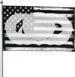 US And United States Air Force Manpower & Personnel Badge Flag 4x6 Ft Heavy Duty Banner Durable Yard Outdoor Flags Decoration For All Seasons