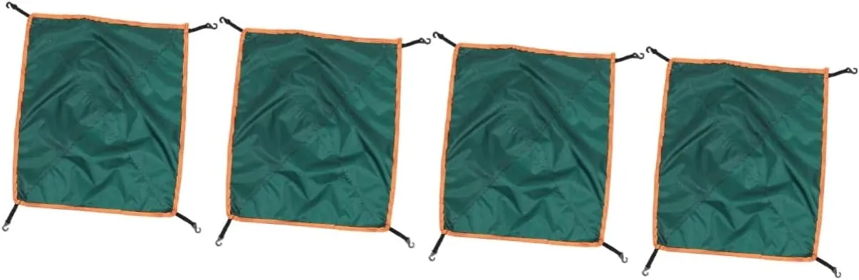 VANZACK 4pcs Professional Tent Rain Fly for Person Tents Outdoor Cover Hooks Uv Camping Accessory for Beach and Picnic