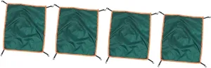 VANZACK 4pcs Professional Tent Rain Fly for Person Tents Outdoor Cover Hooks Uv Camping Accessory for Beach and Picnic