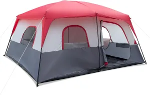 Vasitelan 14 Person Large Multi Room Tent for Family Organizer for Camping Accessories,Portable Cabin Huge Tent with Carry Bag