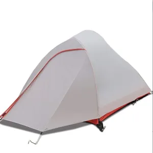 VejiA Dome Light Camping Tent Tent Nylon Coated Silicon Double Double Layer Aluminum Pole Anti-Storm Rain Field Camping Tent Single Pole Ultra Light Double, colored