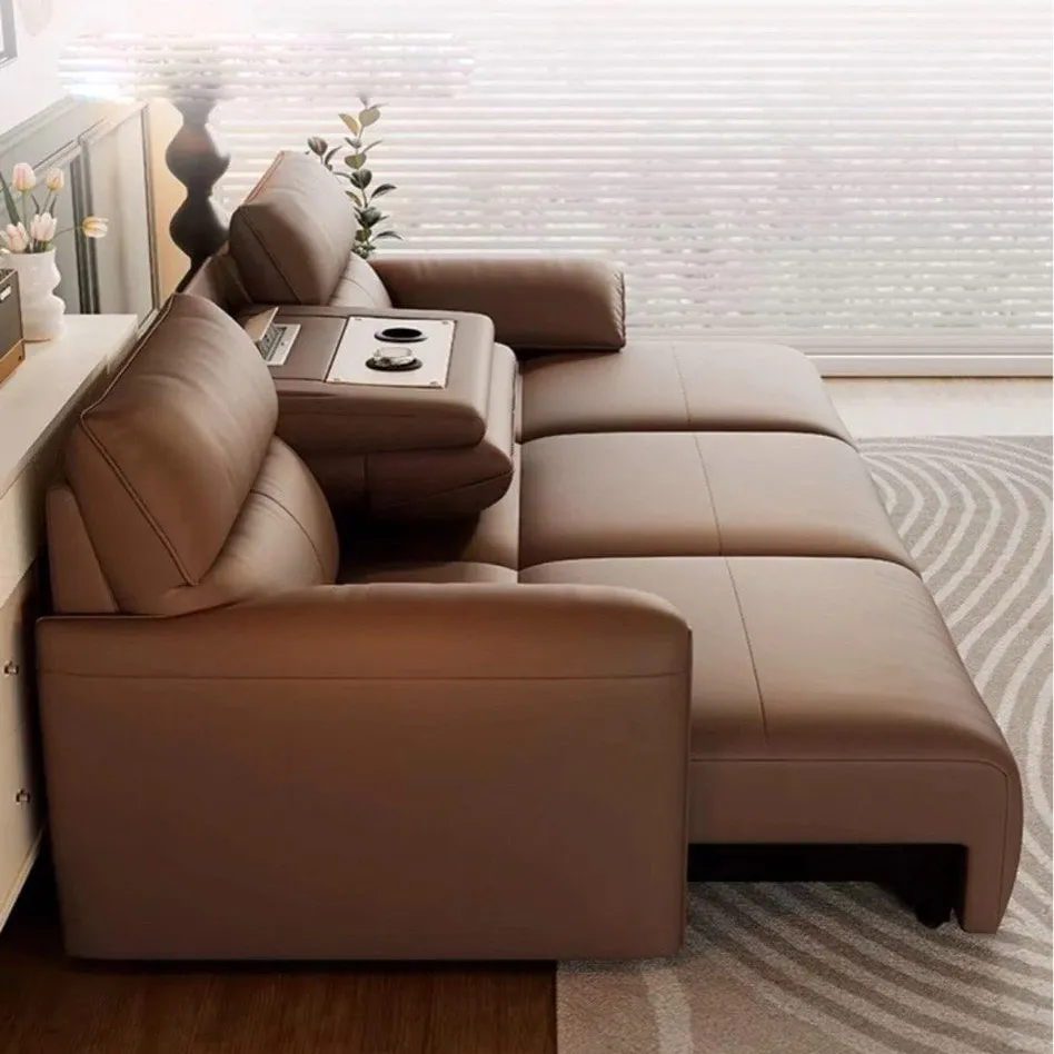 VELMIRA Modern Electric Leather Sofa