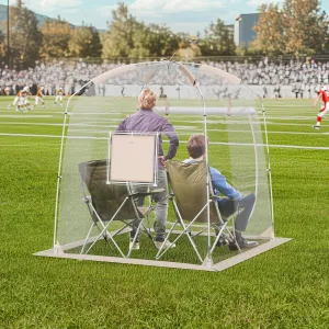 VEVOR Clear Sports Tent for 2-4 People, Need Simple Assembly - 70x70inch Bubble Tent Shelter for Outdoor Events, Soccer, Football, Softball, and Fishing