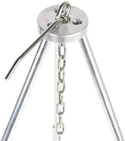 VGEBY1 Camping Tripod, Portable Collapsible Tripod Campfire Cooking Oven Tripod Barbecue Grills for Camping Picnic BBQ Cooking