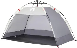 vidaXL 2-Person Azure Blue Beach/Camping Tent - Waterproof Polyester, Quick Release, Panoramic Door Design, Sturdy & Lightweight with Carry Bag
