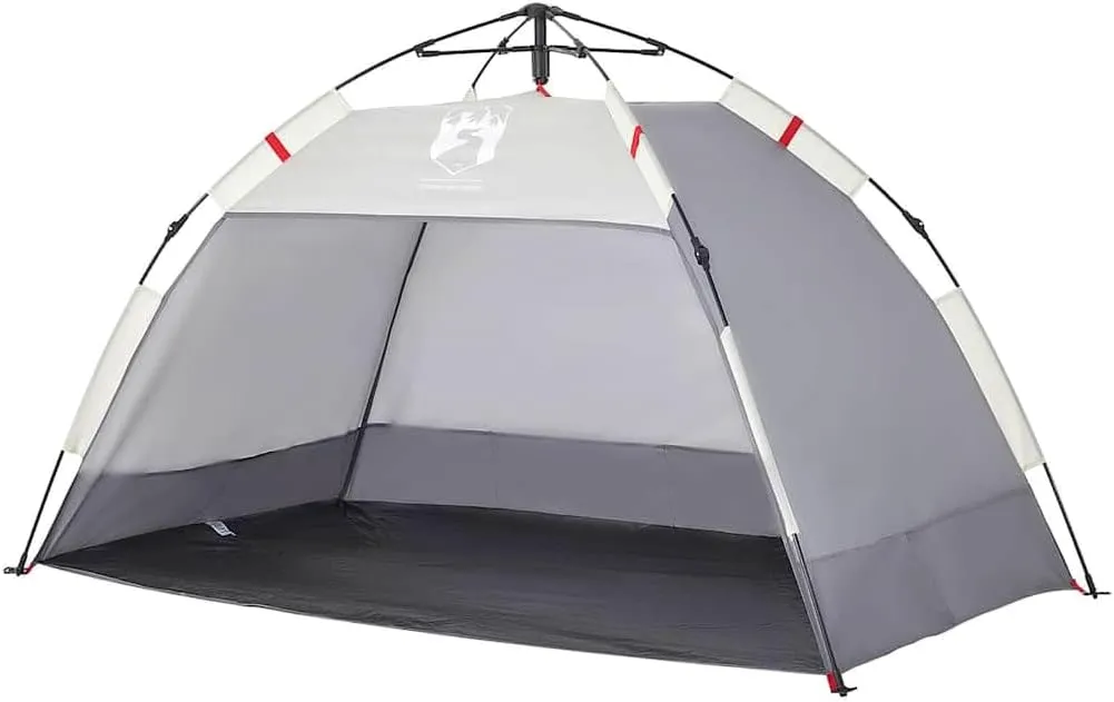 vidaXL 2-Person Azure Blue Beach/Camping Tent - Waterproof Polyester, Quick Release, Panoramic Door Design, Sturdy & Lightweight with Carry Bag
