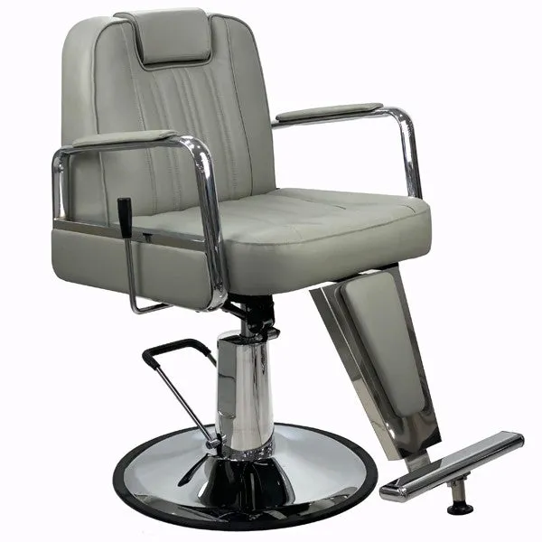 Viking Reclining Brow & Styling Chair - PEBBLE GREY [DEL]