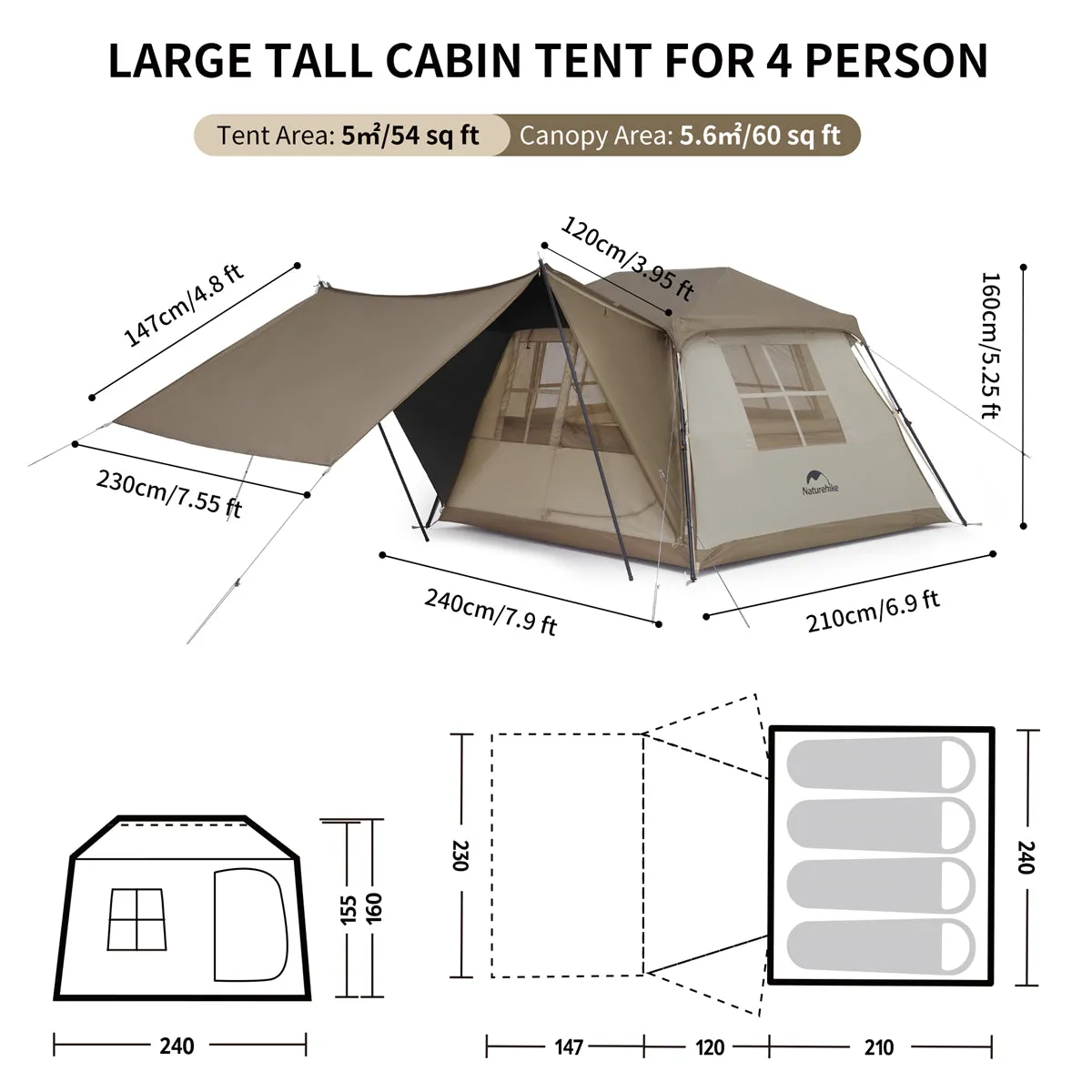 Village 5.0 Roof Automatic Tent【Canopy Version】